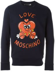 logo print sweatshirt Love Moschino