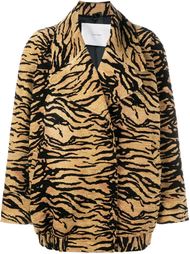 куртка с тигровым принтом Adam Lippes
