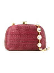 straw clutch bag Serpui