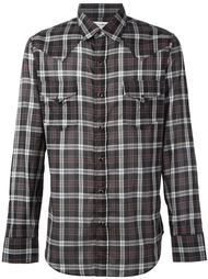 рубашка в клетку  Saint Laurent