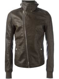 funnel neck biker jacket Rick Owens