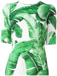 banana leaf print top  Dolce &amp; Gabbana