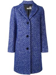 tweed buttoned coat Love Moschino