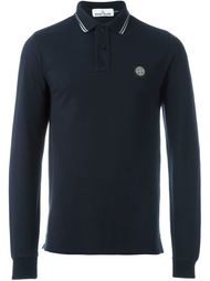 logo patch polo shirt Stone Island