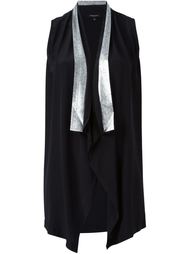 metallic lapel waistcoat Unconditional