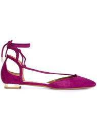 ankle tie ballerinas Aquazzura