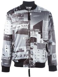 police print bomber jacket Blood Brother