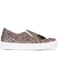 'Flirting' glitter slip-on sneakers Chiara Ferragni