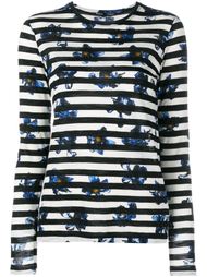 striped flower print top Proenza Schouler