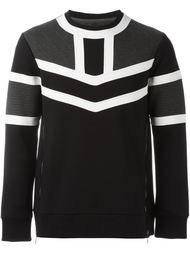 colour block sweatshirt Neil Barrett