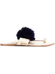 'Leo Pom Pom' sandals Figue