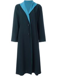 пальто с контрастными лацканами Issey Miyake Vintage