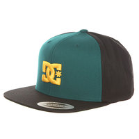 Бейсболка с прямым козырьком Dc Snappy Teal/Black/Lemo