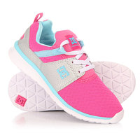 Кроссовки детские DC Heathrow Tod Pink With Silver