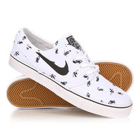Кеды кроссовки низкие Nike Zoom Stefan Janoski Cnvs Prm White/Black