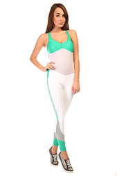 Комбинезон для фитнеса женский CajuBrasil New Zealand Overall White/Light Blue