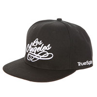 Бейсболка с прямым козырьком TrueSpin Los Angeles Black