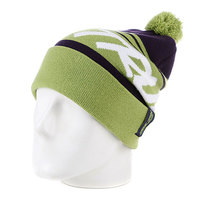 Шапка с помпоном True Spin Jacquard Styles Green/Purple