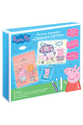 Роспись жемчугом Свинка Пеппа Peppa Pig