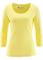 Футболка с рукавом 3/4 (черный) Bonprix