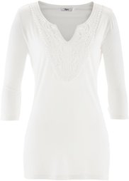 Трикотажная туника с рукавом 3/4 (цвет киви) Bonprix