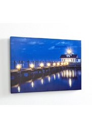 Светодиодная картина Морской мостик (синий/белый) Bonprix