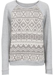 Свитшот (красный с узором) Bonprix