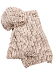 Комплект Алина: шапочка и шарф (цвет пудры) Bonprix