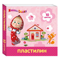Пластилин "Маша и Медведь", 10 цветов Росмэн