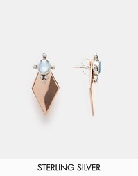 Серебряные серьги со стразами ASOS - Разные металлы