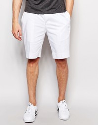 ASOS Skinny Mid Length Shorts In White - Белый