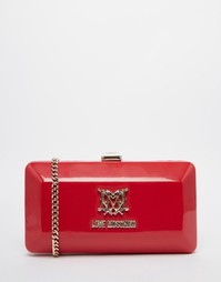 Жесткий клатч Love Moschino - Красный