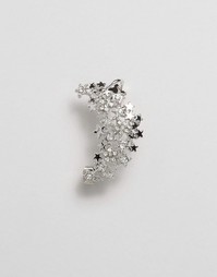 Limited Edition Mega Crystal Star Ear Cuff - Серебряный Asos