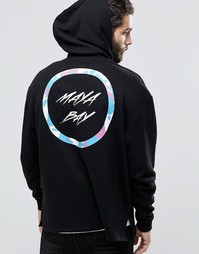 ASOS Oversized Hoodie With Maya Bay Back Print - Черный