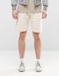 Бежевые трикотажные шорты ASOS - White cap grey