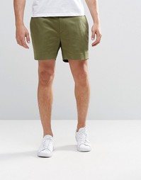 Короткие шорты хаки суперзауженного кроя ASOS - Хаки