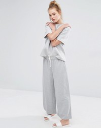 Monki Wide Leg Lounge Pant - Серый