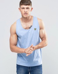 Майка с логотипом‑орлом Lyle &amp; Scott - Синий меланж