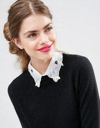 Воротник с отделкой в виде тукана ASOS - Белый