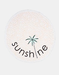 Круглое полотенце с пальмой и принтом Sunshine Lolli - Ацтек