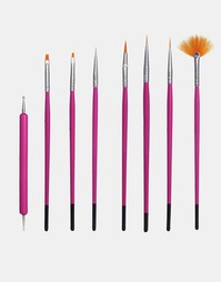 Набор кисточек для дизайна ногтей x 8 - Nail art Beauty Extras