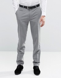 ASOS Skinny Smart Trousers in Grey - Умеренный серый