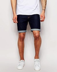 Супероблегающие джинсовые шорты цвета индиго ASOS - Indigo - индиго
