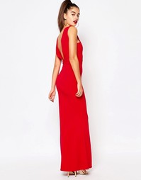 Платье макси с открытой спиной Missguided - Красный