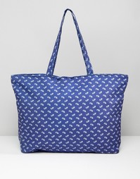 Дорожная сумка с принтом пейсли 7X - Синий