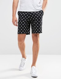 ASOS Skinny Smart Shorts In Spot Print - Мульти