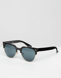 Черные массивные солнцезащитные очки в стиле ретро ASOS - Черный