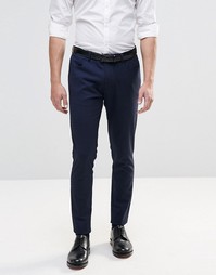 ASOS Super Skinny Fit Trousers With 5 Pockets in Navy - Темно-синий