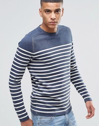 Свитшот в бретонскую полоску Selected Homme - Синий