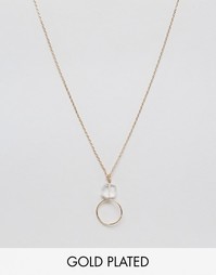 Позолоченное ожерелье Nylon - С золотым покрытием